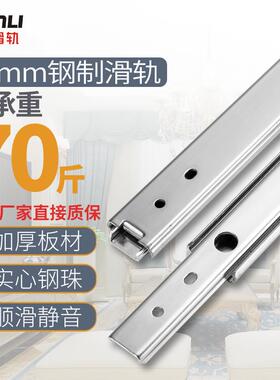 替代米S米SRXY27侧装式IDA77静音导轨IDA71单层SRY27抽拉线性滑轨