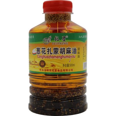 托星葱花扎蒙胡麻油500ml/瓶