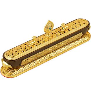 西藏式复古卧香炉室内家用办公室双鹿摆件大象莲花卧式线香盒35cm