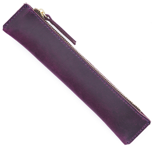 迷你真皮复古笔袋简约便携男女小容量收纳皮质苹果手写笔保护套