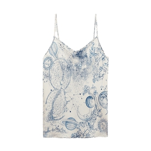 Intimissimi意舒漫时尚经典神秘星系印花吊带上衣睡衣LTD2576
