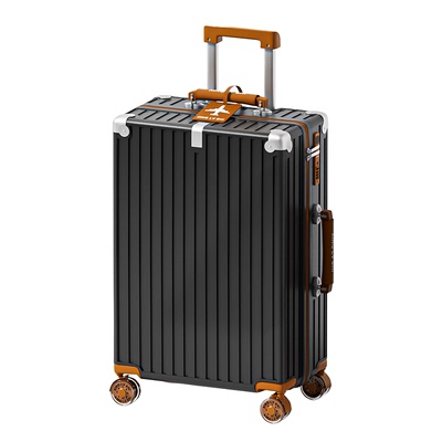 纯PC静音溜冰轮高颜值撞色行李箱