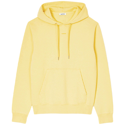 SANDRO休闲抽绳黄色连帽卫衣上衣