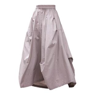 清仓夏天裙子女薄款2026新款不规则半身裙中长款百褶裙a字裙长裙