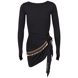 Dancebaby拉丁舞服专业显瘦练习高级分体套装大漏背艺考服DAS797