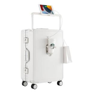 品牌行李箱旅行箱铝框20拉杆箱24女男学生26耐用密码28寸旅行皮箱