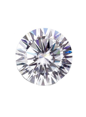 十六心十六箭莫桑石圆形D色裸钻