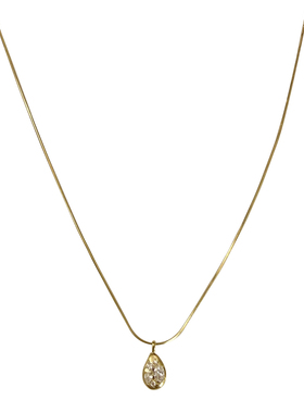 nicedream简约蛇骨叠戴闪锆项链