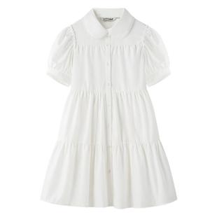 东京岁时记jk原创甜美小白色裙夏季气质可爱裙子女方糖公主连衣裙