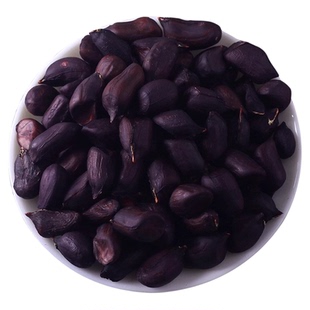 新货云南黑花生带壳生的原味炒熟普洱特产老品种富硒黑皮花生批发