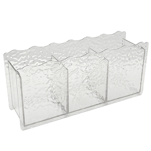 化妆刷收纳笔筒女生梳妆台眉笔水乳面霜整理盒水波纹多格眉笔收纳