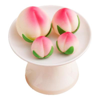 巧克力寿桃蛋糕装饰空心大寿桃寿字立体老人祝寿生日烘焙摆件配件