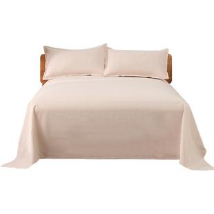 麻布~老粗布床单老式1米5床单纯棉加厚三件套简约棉麻秋季不移位