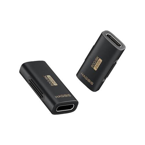 海备思typec母对母USB4双母头延长转接头数据线转雷电5全功能对接头配件插头40G 80Gbps 100W 240W 8K