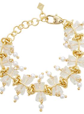 甜美仙气铜镀18K金复古优雅手链