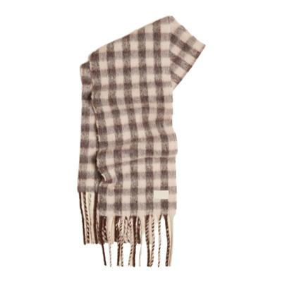 【新品发售】Holzweiler男女同款24秋冬新款Aster格纹围巾