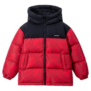 【杜邦三防】儿童羽绒服男童加厚冬装外套女童红色保暖上衣拜年服