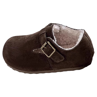 艾尚萌正品儿童加绒二棉勃肯鞋