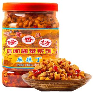 武汉鄂汉隆香坊麻辣丁下饭菜山野菜外婆菜辣黄瓜藠头木瓜丝