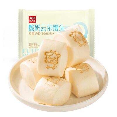 西贝放心早餐酸奶云朵馒头250g