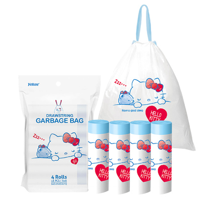 宜洁HelloKitty抽绳式垃圾袋