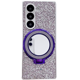 适用于Galaxy三星Zfold7手机壳新款水钻zfold6保护套折叠屏zfold5全包防摔zfold4镜面支架女款网红高级感磁吸