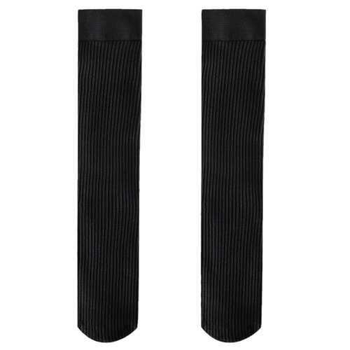 黑色压力瘦腿小腿袜女秋冬季纯棉半截长袜春秋过膝白色jk高筒袜子