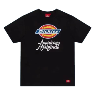 Dickies艺术字体LOGO印花短袖T恤 女式春夏新品休闲短T情侣款7386