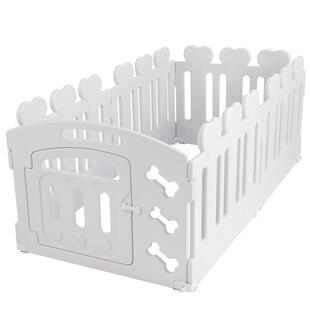 QTA狗笼子自由组装室内宠物围栏狗栅栏狗窝中小型犬狗围栏狗护栏