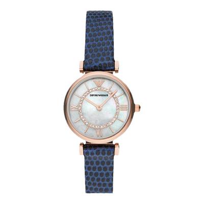 阿玛尼手表女 轻奢时尚摩天轮潮流皮带防水女表官方正品AR11468