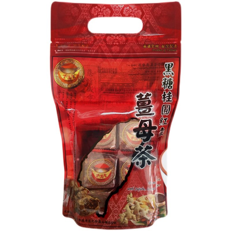台湾金满堂黑糖姜母茶四合红枣
