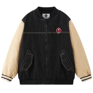 【新年系列】MQD童装男童牛仔外套2025冬季新款儿童休闲棉衣棉服