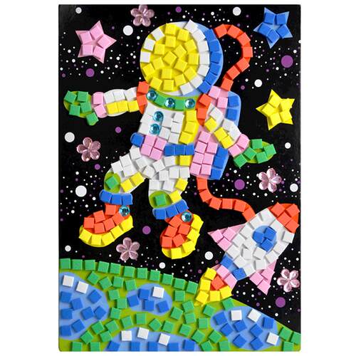 马赛克贴画 钻石画儿童手工制作材料包幼儿园diy创意3d立体粘贴纸