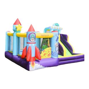 AirMyFun太空火箭充气城堡室内小型儿童家用蹦蹦床滑梯宝宝游乐场