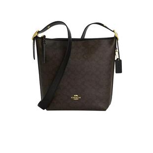 【自营】COACH/蔻驰女士水桶包经典老花单肩包潮流百搭拼色斜挎包