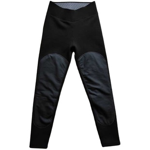 蒙牧王女色拉姆三防骑手裤加厚护膝驼绒保暖裤棉裤修身高腰骑行裤