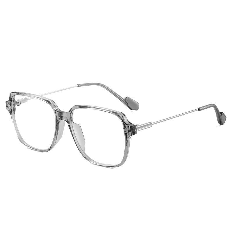 GM黑框眼镜女感光变色防蓝光抗辐射近视眼睛男平光素颜神器潮大框