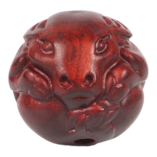 紫檀木珠佛珠散珠单珠素珠雕刻十二生肖富甲天下佛手貔貅单颗配饰