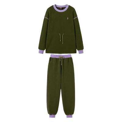 AR双面摇粒绒家居服套装