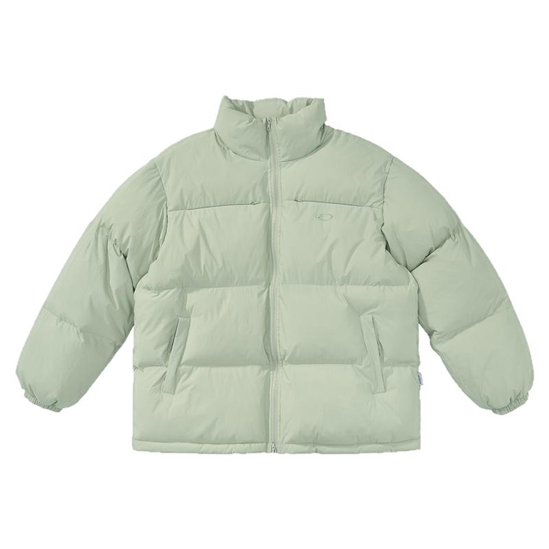 秋冬纯色暗色复古立领棉服棉衣男