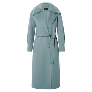 【羊毛】La Koradior拉珂蒂时尚冬新款羊毛双面呢大衣过膝长款