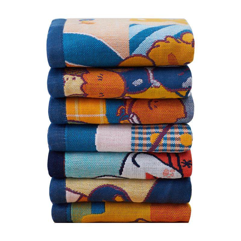 爱尔思纯棉纱布大方巾吸水速干