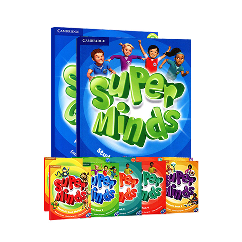 剑桥英音版  Super Minds 1 2 3 4 5 6级别superminds英式发音剑桥少儿英语 小学生英语教材原版进口外国语实验小学英文课本学生包