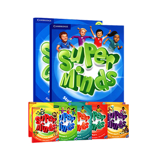剑桥英音版 Super Minds 1 2 3 4 5 6级别superminds英式发音剑桥少儿英语 小学生英语教材原版进口外国语实验小学英文课本学生包