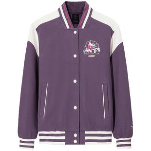 安踏美式复古棒球服夹克女士春季新款宽松休闲外套上衣162618714S