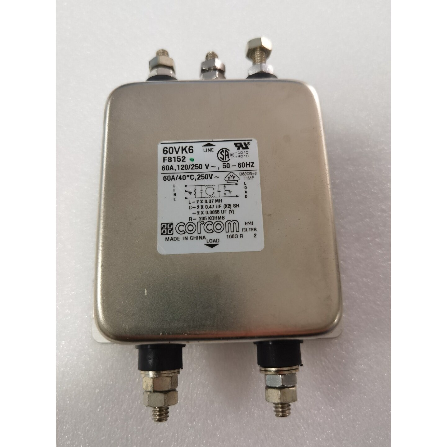 【议价-可维修】【】CORCOM 60VK6电源滤波器 /二手均有货