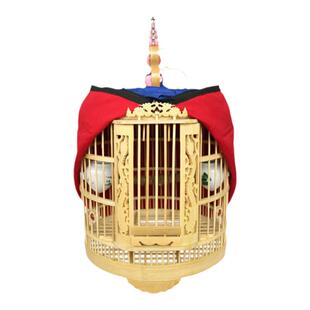 画眉鸟笼竹制镂空雕刻精品凯里笼川笼八哥鸟笼大号贵州鸟笼子配件