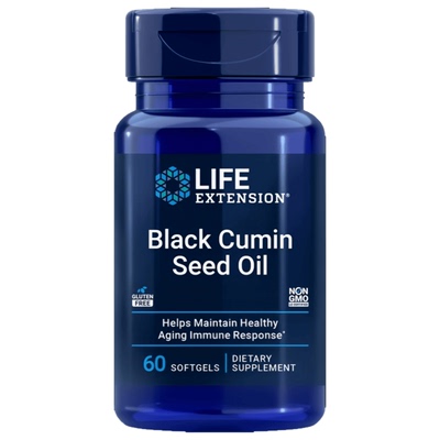 美国Life Extension黑孜然籽油60粒黑种草油Black CuminSeed Oil
