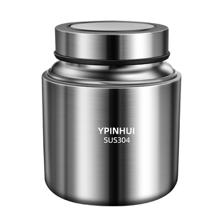 德国 304不锈钢茶叶储存灌防潮咖啡豆密封罐高档散茶叶罐子收纳罐