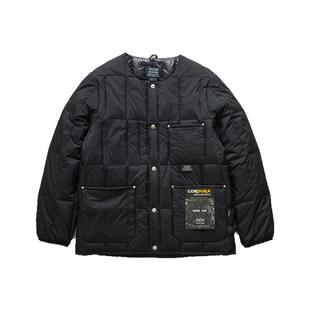 现货 TAION WORK CREW NECK 工装线轻薄保暖羽绒灯芯绒马甲夹克